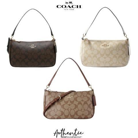HOT Coac 36674 F67567 58321 Women Bag Top Handle Pouch In Signature