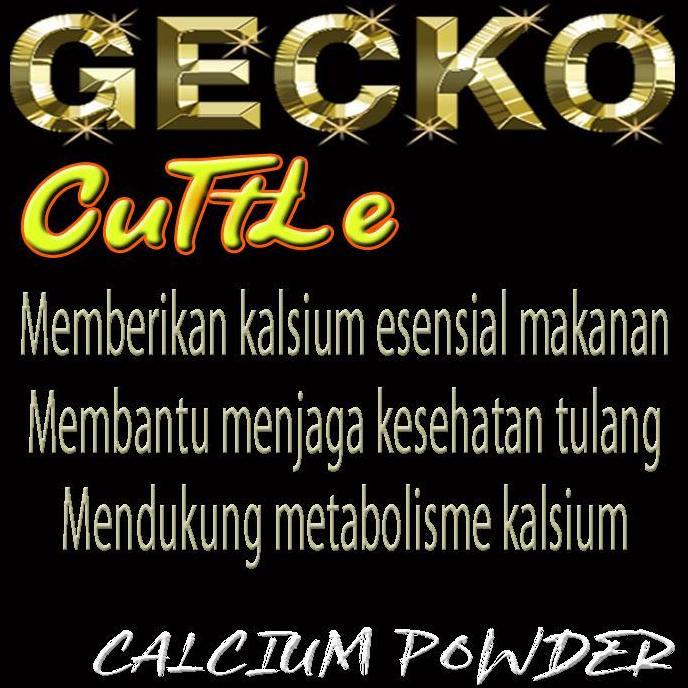 GECKO CUTTLE KALSIUM ALAMI BUBUK TULANG SOTONG SUPLEMEN VITAMIN KESEHATAN TULANG LEOPARD GEKO TOKEK 