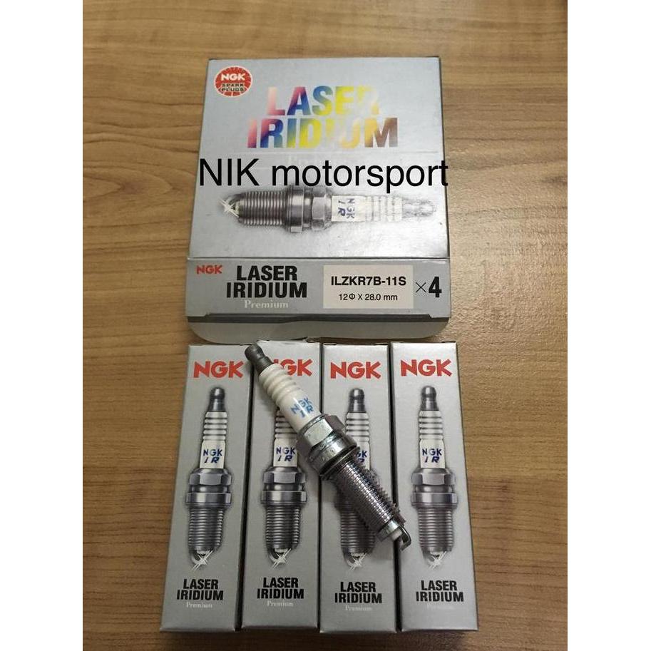 NGK Busi Laser Iridium ILZKR7B-11S 4pcs