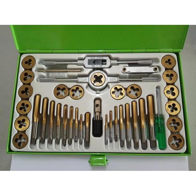 Tekiro Tap Dan Snai Set 40 Pcs - Tap and Dies Senai Set ORIGINAL