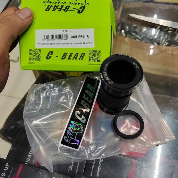 C-Bear DUB PF41 R Bottom Bracket CBear Ceramic BB DUB PF41 SRAM AXS PressFit BB 89.5/92 SRAM DUB 28.