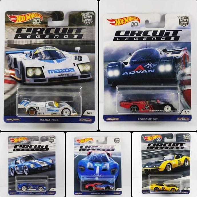 CIRCUIT LEGENDS CAR CULTURE MAZDA 787B PORSCHE 962 '69 COPO CORVETTE SHELBY COBRA DAYTONA COUPE '16 