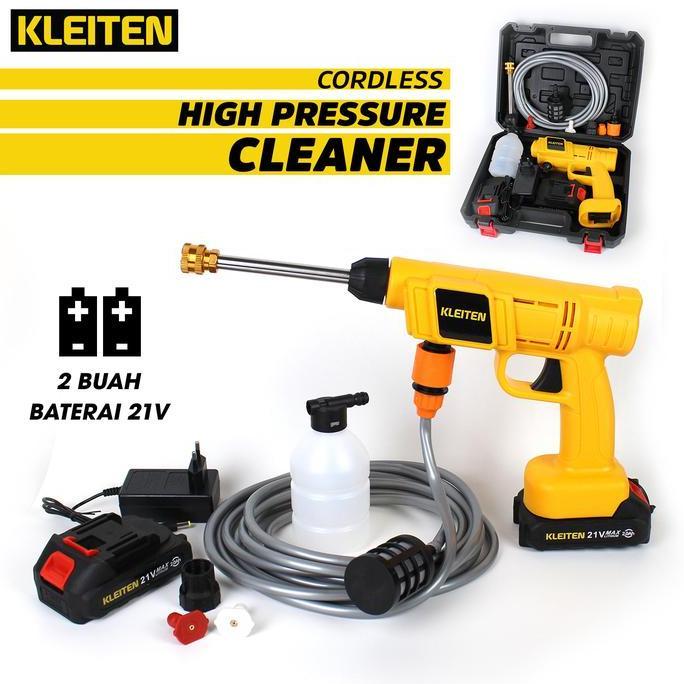 Jet Cleaner Baterai Alat Cuci Motor Cuci Mobil 2 Baterai  Steam Cuci