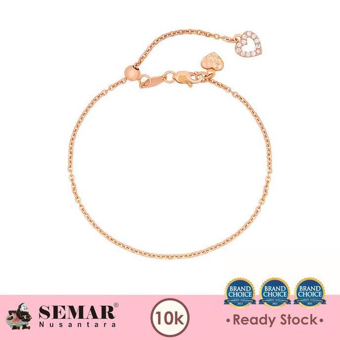 tekar_shop - gelang emas serut aletta love adjustable gold 10k semar nusantara