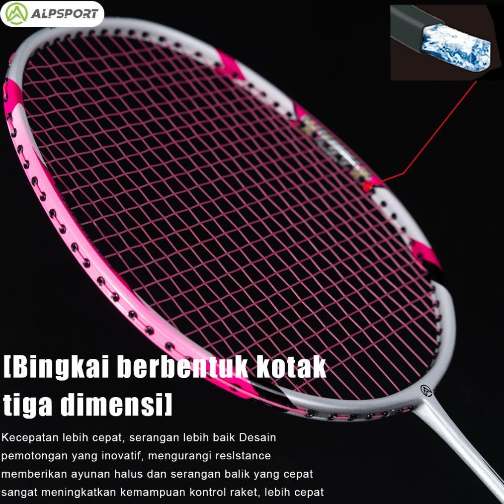 New Arrival Alpsport New Power 4U G5 100% Serat Karbon Penuh Desain Asli 22-28Lbs 24T Raket Bulutang
