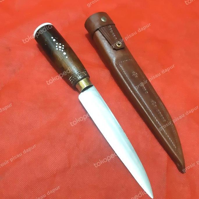 NEW Tarisi Pisau Dapur sarung kulit 15 cm