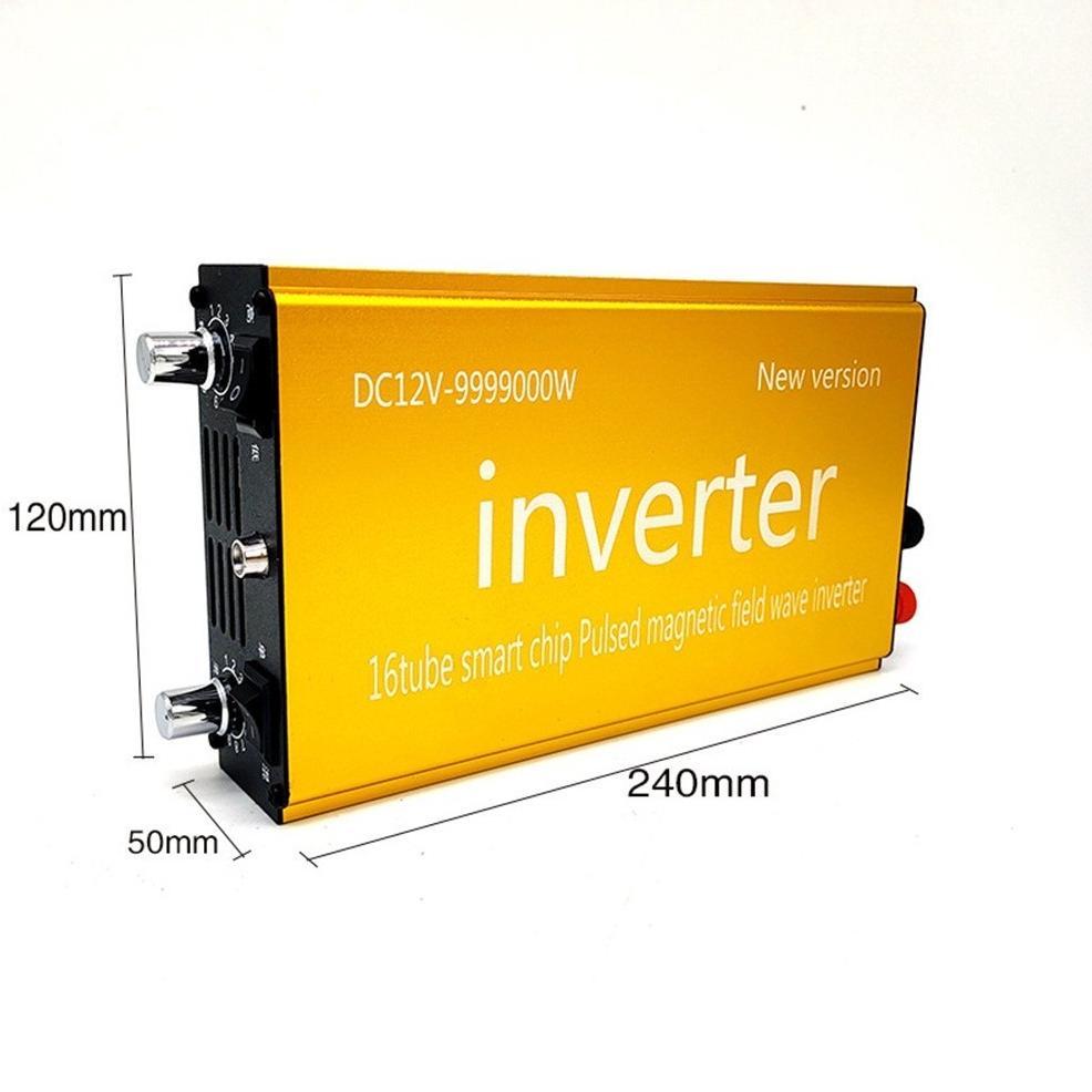 leles Inverter Daya Trafo 16 Tabung DC 12V ke AC 220V PSW Inverter Konverter Peningkatan Tegangan