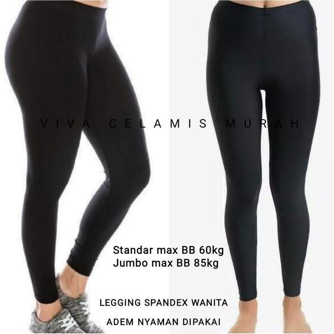 DF372 - Celana Legging Panjang/Dalaman gamis/Spandex Tebal Adem/Legging Murah