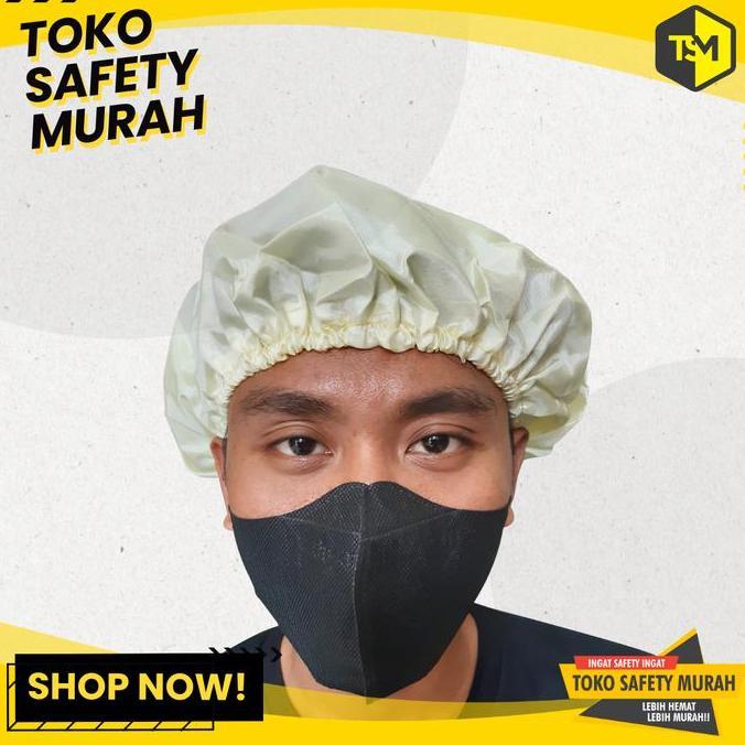 Nurse Cap Kain / Hair Net / Hair Cap Topi Masak Penutup Kepala Rambut