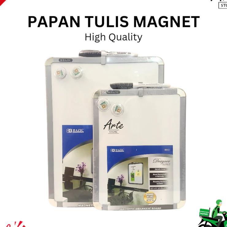 Papan Tulis Kecil Magnet - Bazic Magnetic Whiteboard