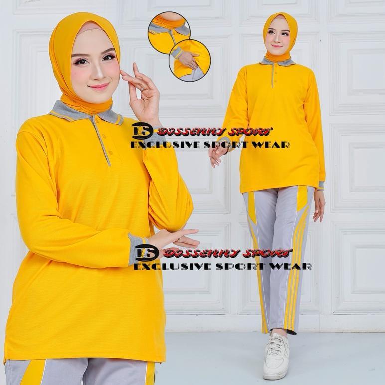 MURAH Setelan Kaos Kerah Pria Wanita Training Olahraga//Seragam Setelan Baju Olahraga Wanita Pria