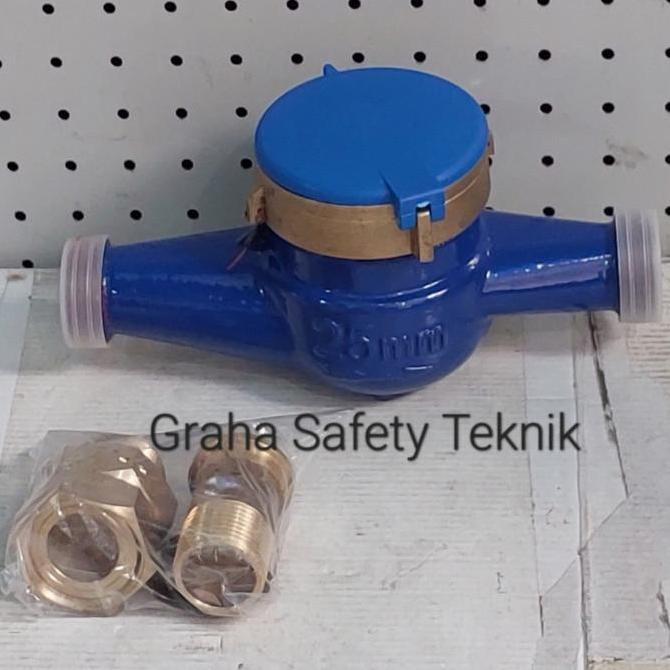 water meter 1" / meteran air 1 inch body besi / flow meter