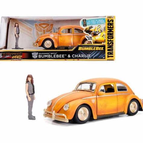 30114 1/24 JADA 1971 VW BEETLE CHARLIE FIGURE BUMBLEBEE TRANSFORMERS AS2123