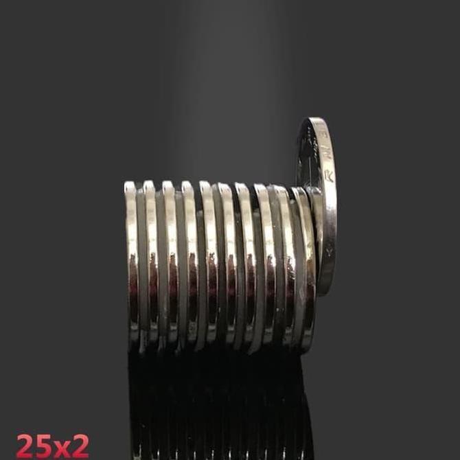 Handx- Magnet Neodymium Bulet 25X2 Mm Grade N45 Super Kuat Rarely Magnet