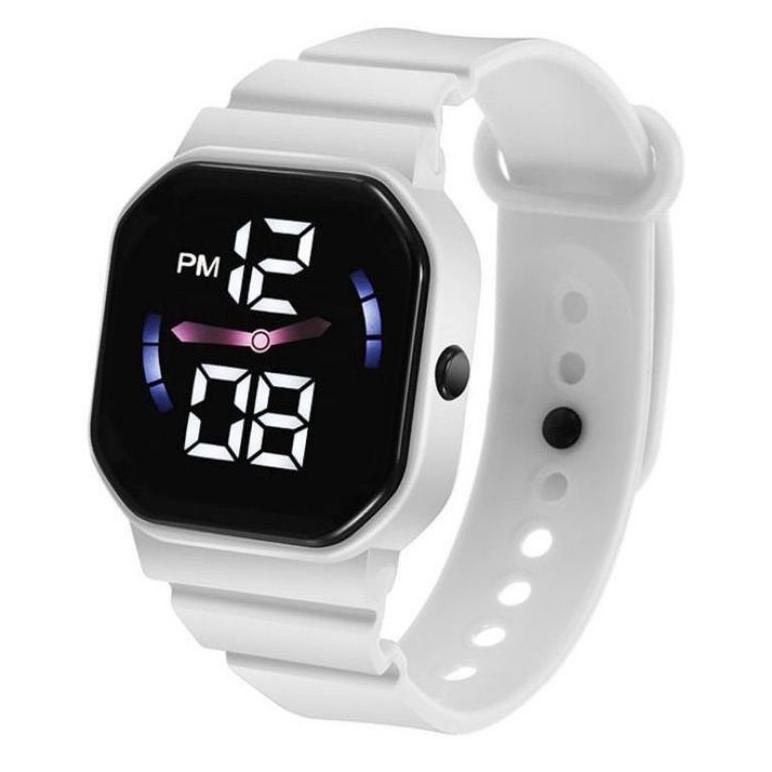 PROMO Jam Tangan LED Digital Pria Wanita Petak Couple Elektronik Fashion