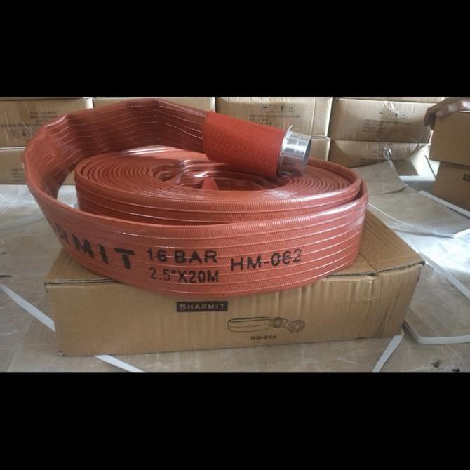 FIRE HOSE HARMIT PVC RUBBER 16 BAR + COUPLING 2.5"x20M