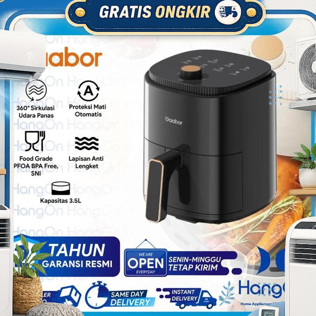 Gaabor Air Fryer 3.5L Mesin Penggorengan Tanpa Minyak Low Watt Multifungsi Serbaguna Af35M Series Af