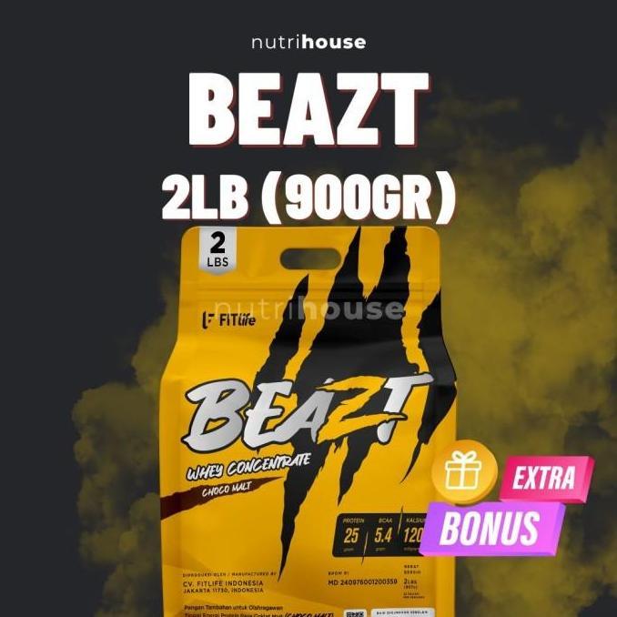 Fitlife Beazt 2Lbs Whey Protein Concentrate Fitlife Beast Nutrihouse