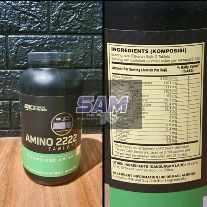 Suplemen Fitness On Amino 2222 320 Tablet Optimum