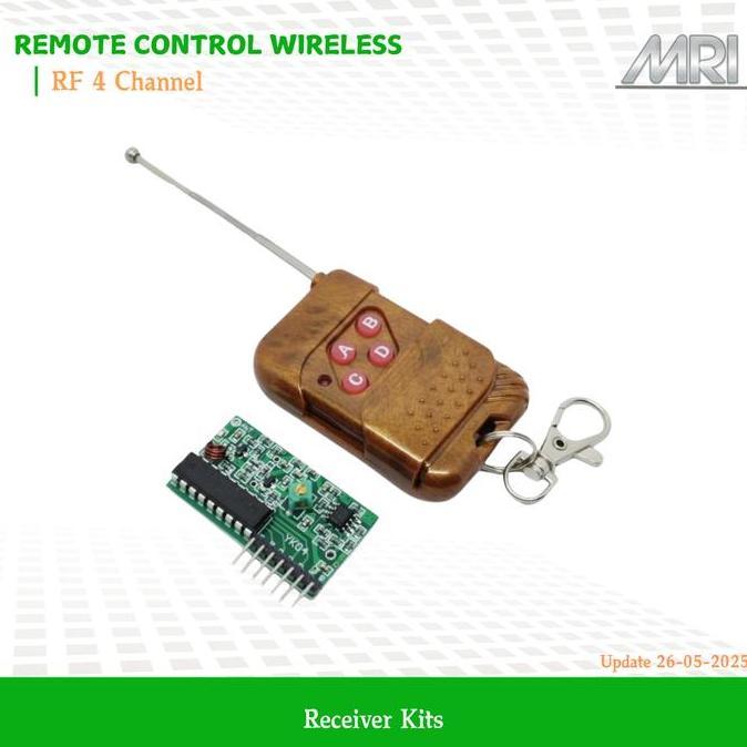 REMOTE CONTROL WIRELESS RF 4 CHANNEL RECEIVER KITS