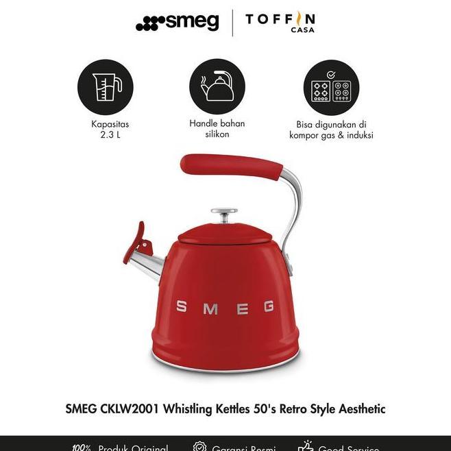 Smeg Whistling Kettle Wkf01 Kettle Stainless Steel