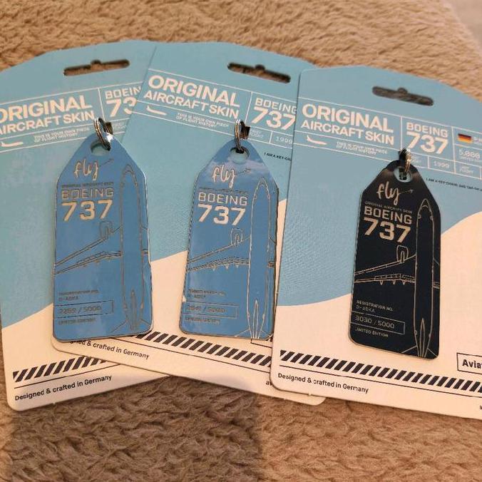margaretacv / Aviation Tag TUI 737 luggage Tag Diskon