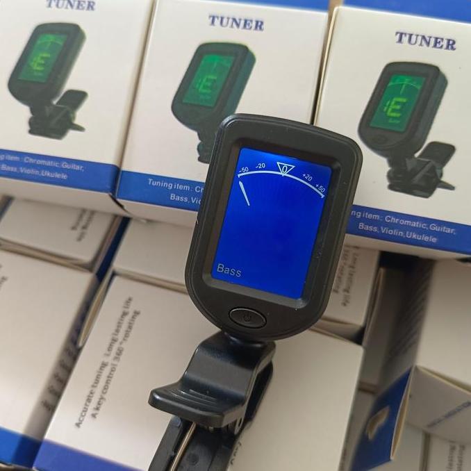 Tuner gitar digital/tuner gitar biola bass ukulele chromatic