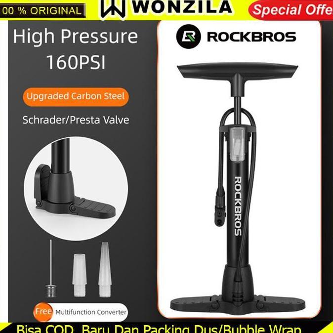 Rockbros Bicycle Pump Pompa Angin Motor Sepeda 160PSI 2410003001