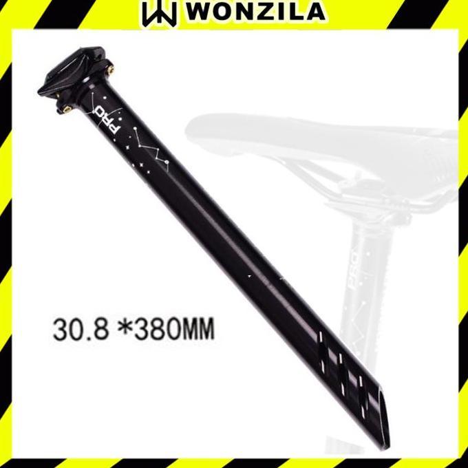 Honsun Pro Seatpost Tiang Sadel Alloy 30.8 30.9 x 380 mm Wonzila Black