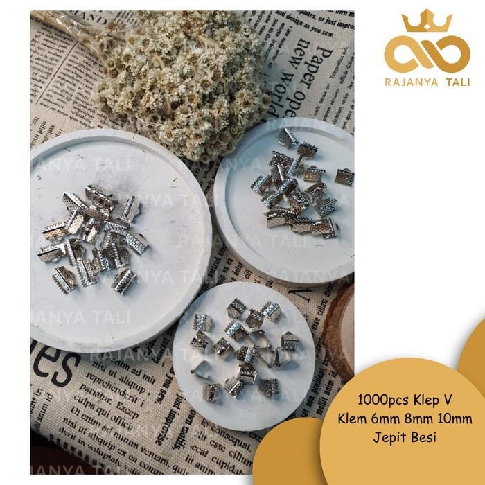 1000Pcs Klep V / Klem 6Mm 8Mm 10Mm Jepit Besi - 6Mm Rjt