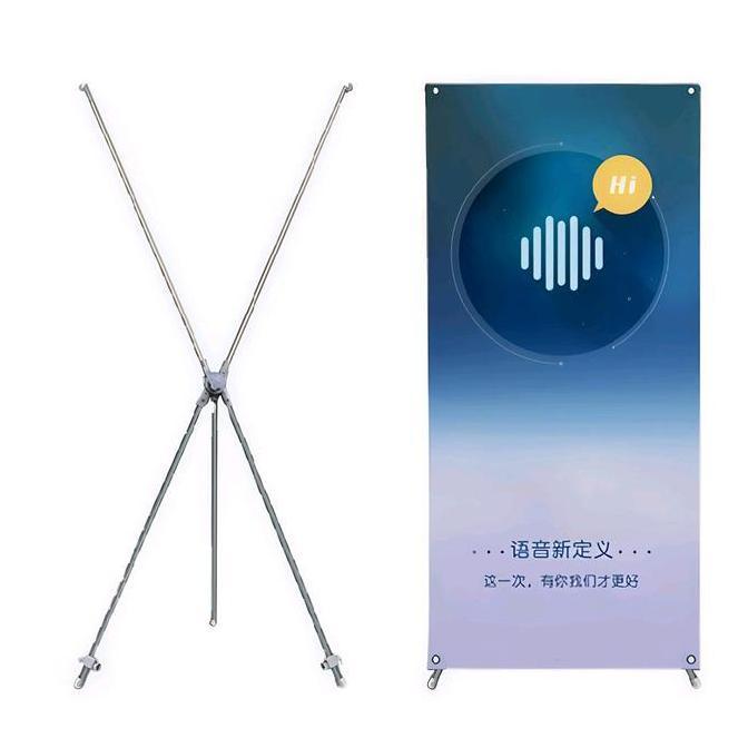 Gotogo- X Banner 60X160 Putih Stand Standing Banner