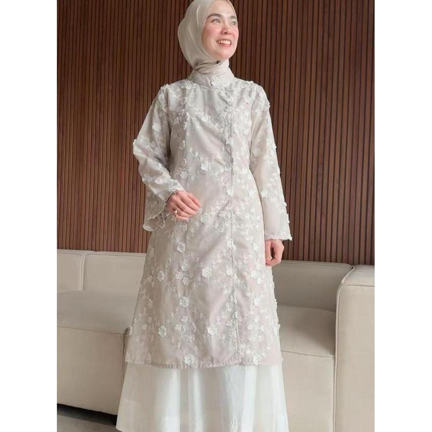 Elora Tunik Lebaran Katin Bordir Tunik Wanita