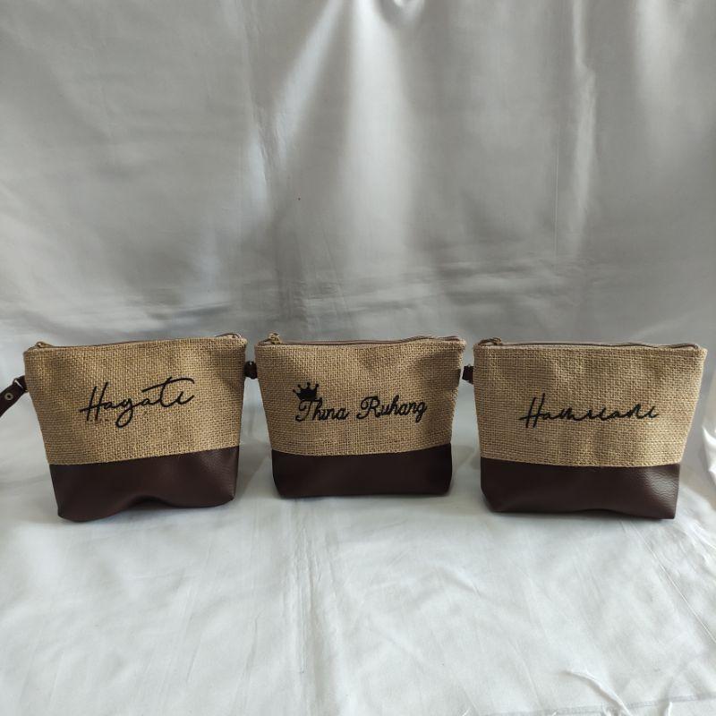 Tas Pouch Goni Pouch Jute Bag / Simple Shaped Jute Bag