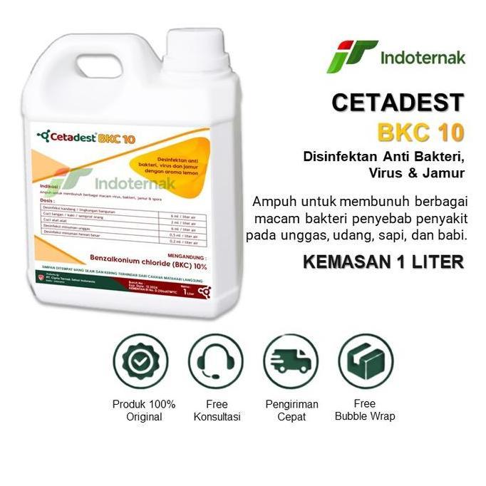 CETADEST BKC 10 - Disinfektan Konsentrat Aroma Lemon