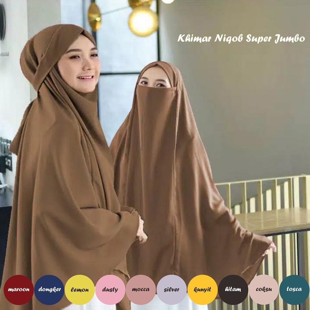 Murah Jibab Instan Terbaru Premium Khimar Syari Jumbo Hijab Cadar