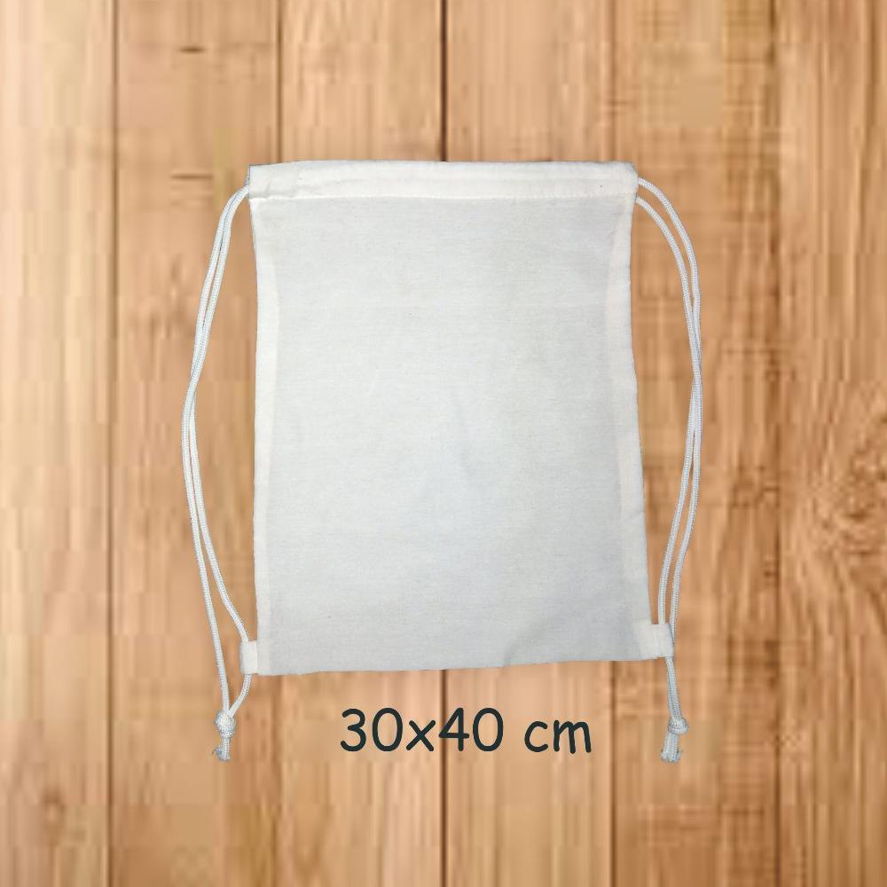 READY STOCK Tas Serut Gendong Blacu Polos 30x40cm