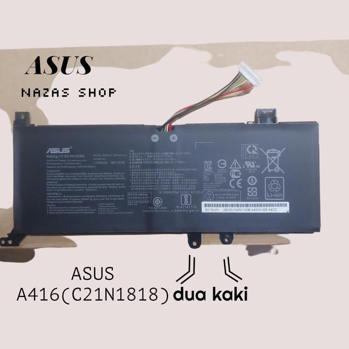Batre Baterai Original Laptop Asus Vivobook A416 A416J A416M A416Ma