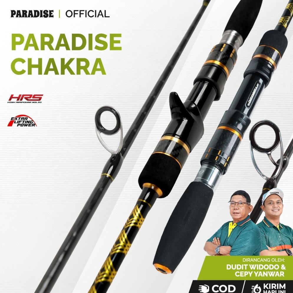 Paradise - Joran Pancing Paradise Chakra Jigging Mancing Dasaran Laut | PE 2-6 180Cm Joran Pancingan