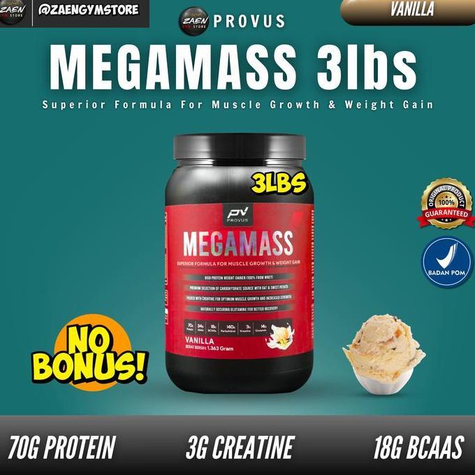 Provus Megamass Gainer 3 Lbs Mass Weight Gainer