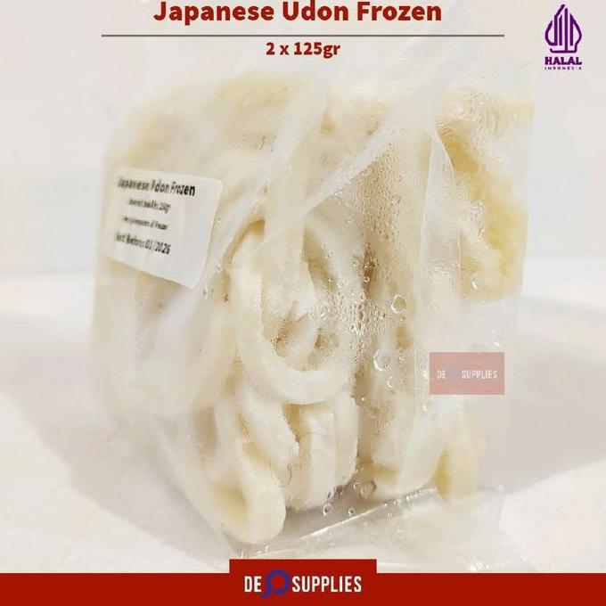 Japanese Udon Frozen 250gr 1-2porsi Noodle Mie Udon Jepang Halal