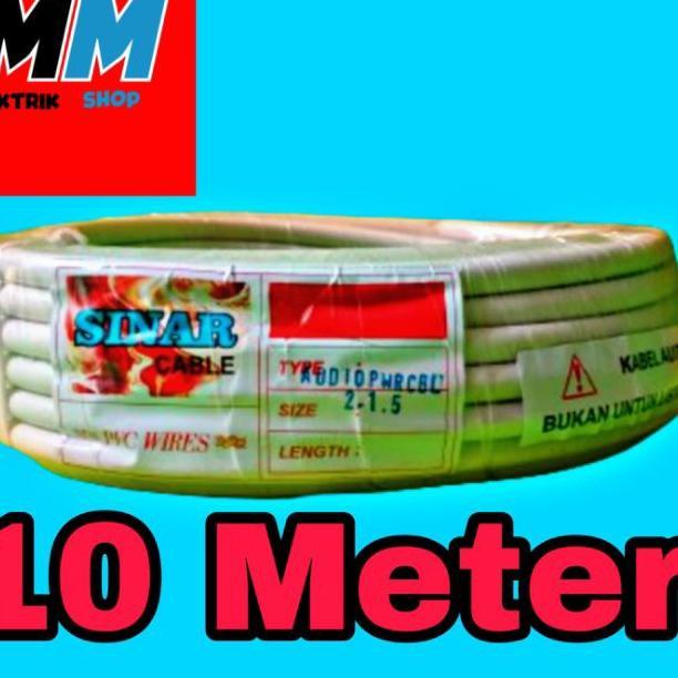 Kabel Listrik Kawat 2X1,5Mm 10Meter Sinar