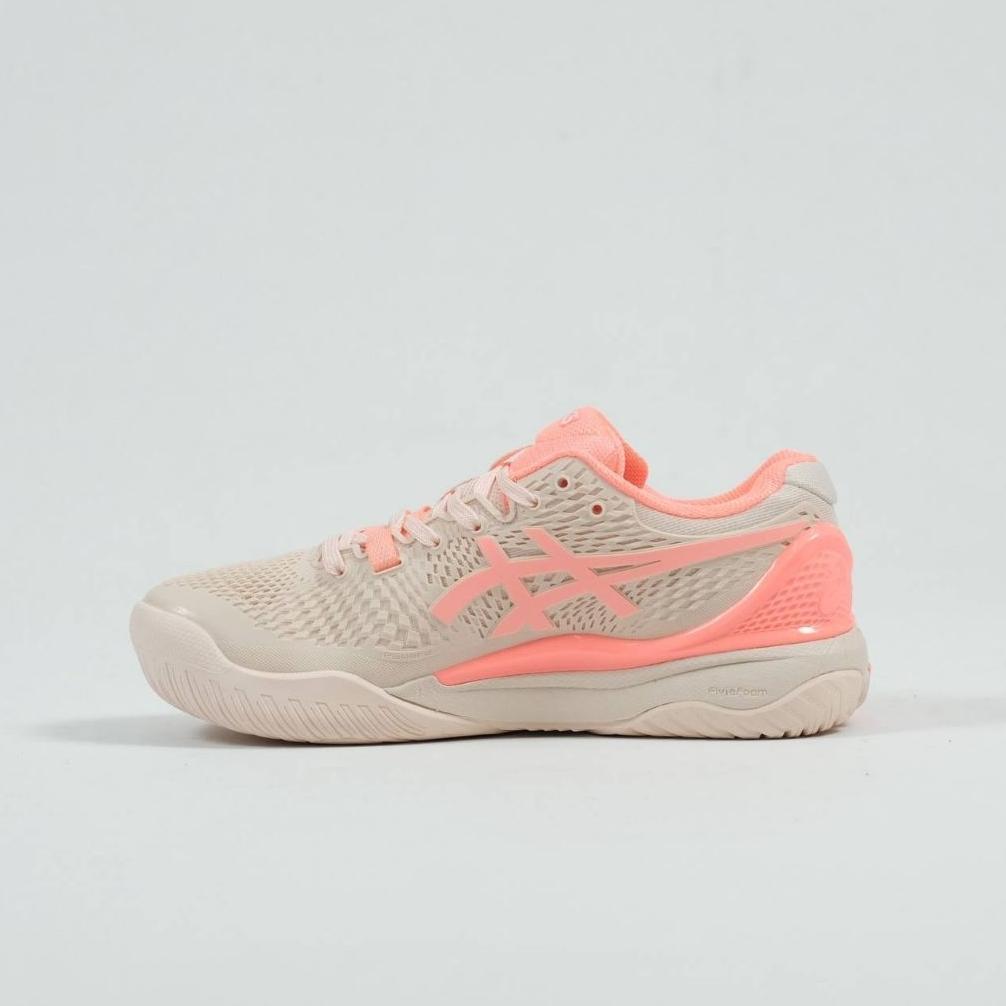 CUCI GUDANG Sepatu ASICS GEII RESOLUTION 9 Tenis/Padel Pearl Pink Sun Corral