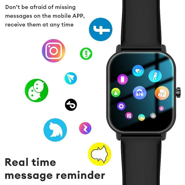 Original Huafit Aolon Gts Smartwatch Asli Layar 41Mm Running Pace Wallpaper Kustom Bluetooth Call Ka