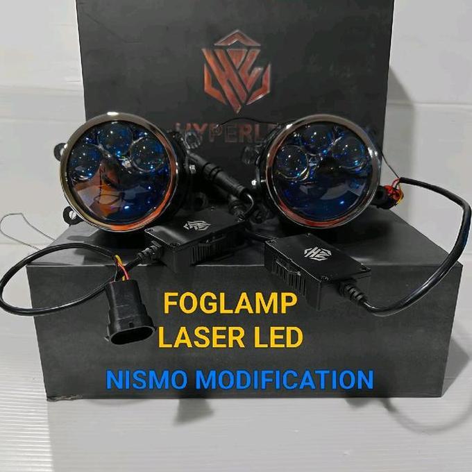lokajiwotop / FOGLAMP projector BILED LASER honda jazz gk5 +laser tembak bisa high beam merk hyper L