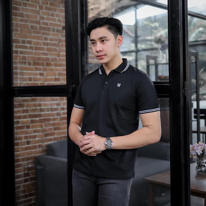 Delibra Kaos Polo Pria Nexsus Kerah Tebal