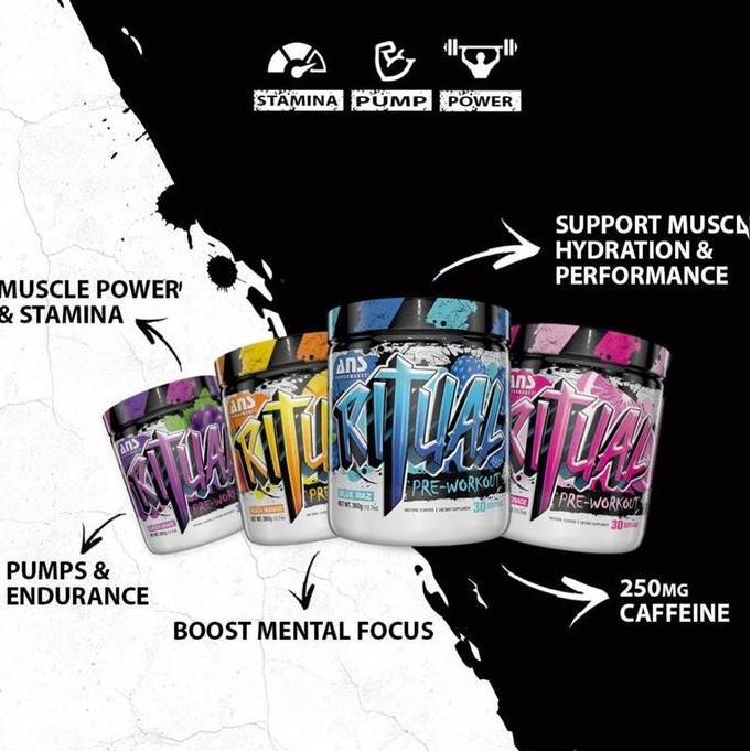 Ans Performance Ritual 30 Serving Pwo Pre Workout - Original Bpom