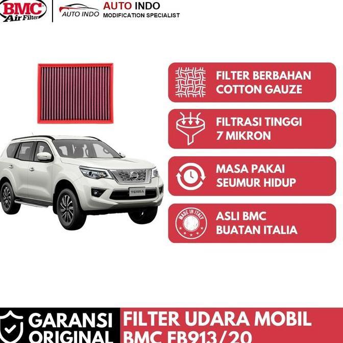 Filter Udara Mobil BMC FB913/20 untuk Nissan Terra | Asli BMC terlaris