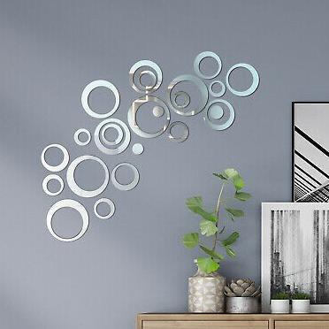 RKYNshop - Mirror Sticker Bulat Dekorasi dinding Wall sticker Sticker Mirror Circle Round