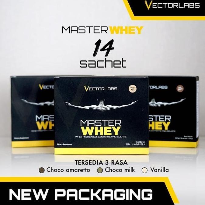 Vectorlabs Master Whey Protein 1 Lbs Lb 1Lbs 1Lb 12 Sachet Pcs Evolene