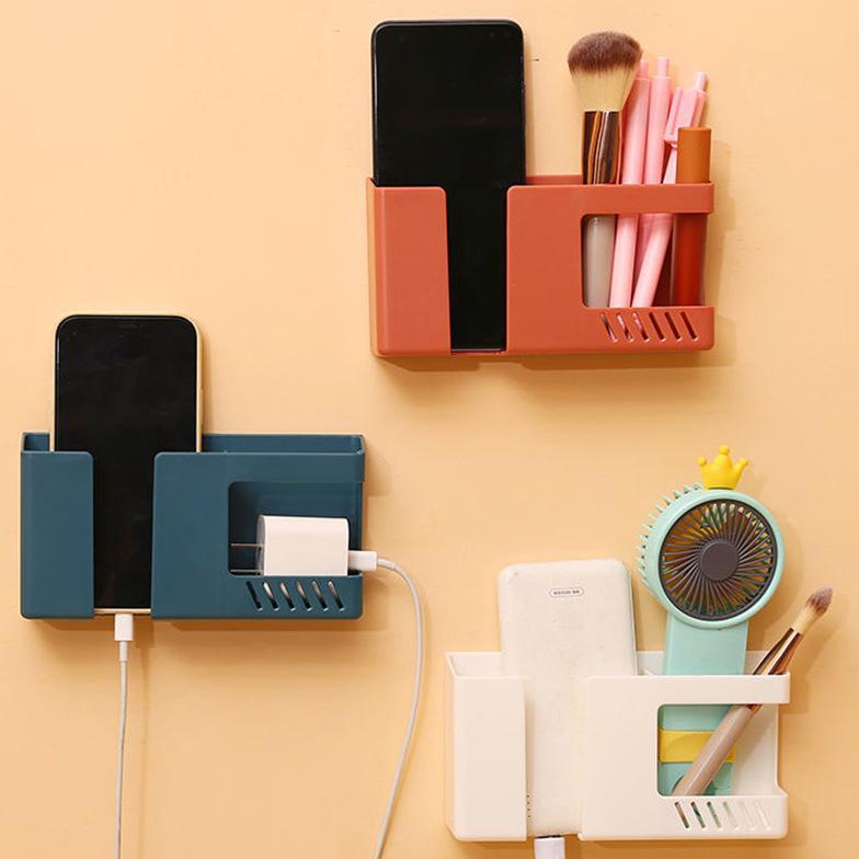 Rak Hanger Tempel Dinding Remote Tv Ac Smartphone Multifungsi Rak Penyimpanan Remote